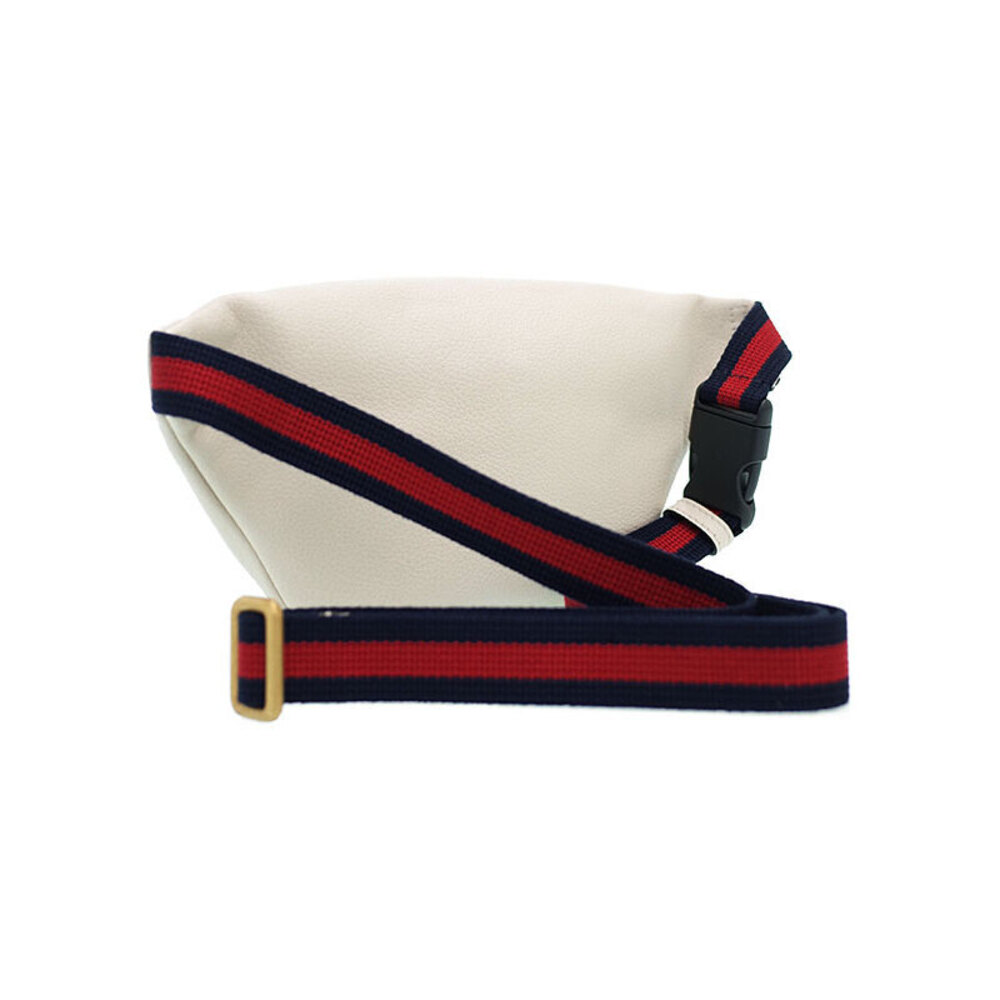 Gucci Crossbody Bag White Leather Bum Belt Body